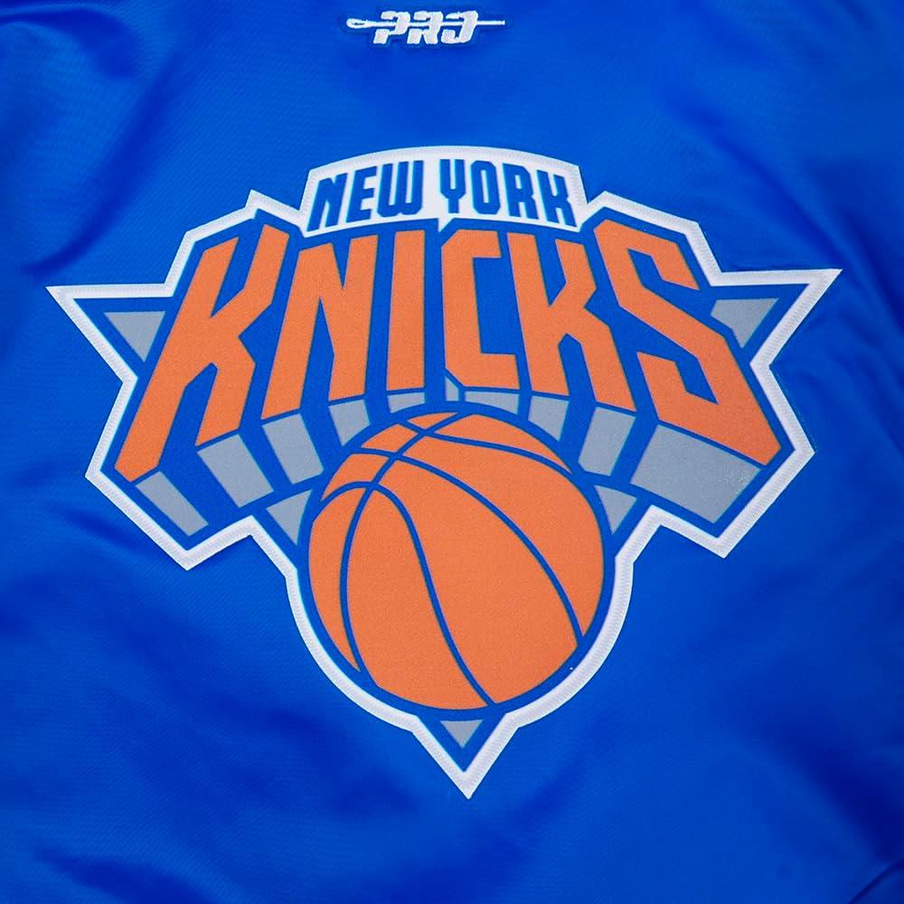 imagePro Standard Big Kids NBA Classic Chenille Satin JacketRoyal Blue