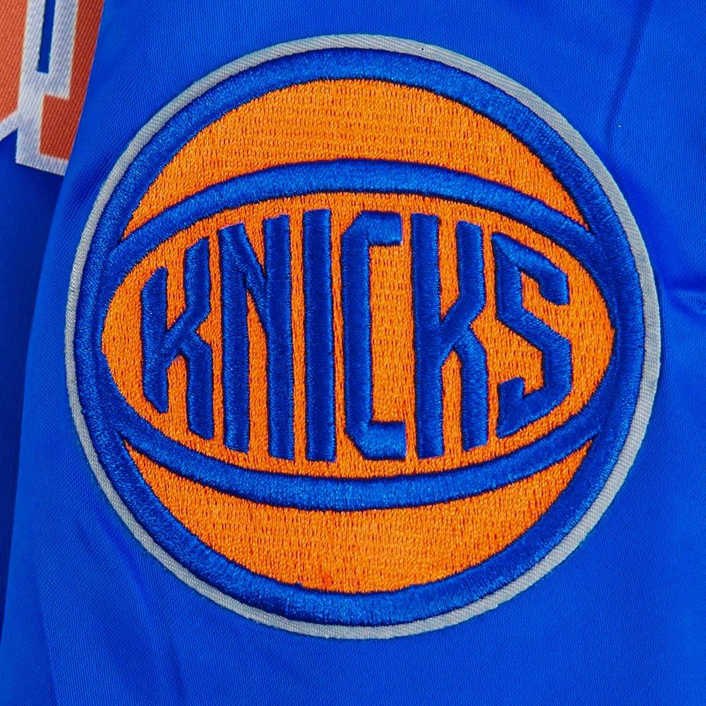 imagePro Standard Big Kids NBA Classic Chenille Satin JacketRoyal Blue