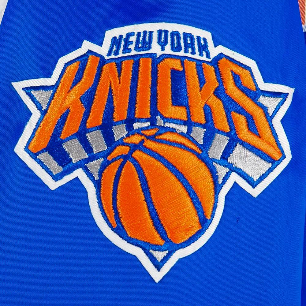imagePro Standard Big Kids NBA Classic Chenille Satin JacketRoyal Blue