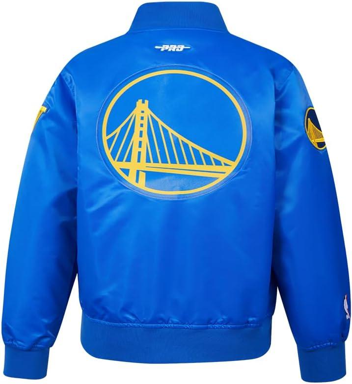 imagePro Standard Big Kids NBA Classic Chenille Satin JacketRoyal Blue
