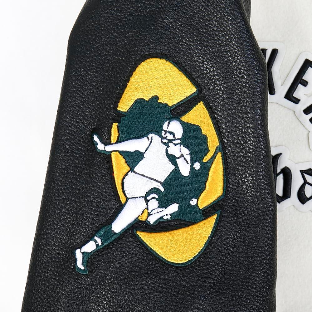 imagePro Standard Mens NFL Modern Originals Varsity JacketEggshell Black