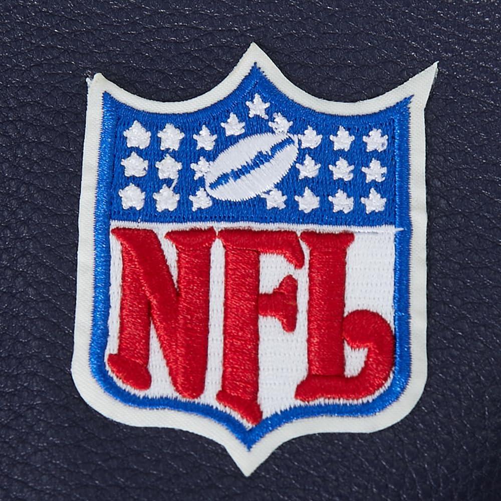 imagePro Standard Mens NFL Modern Originals Varsity JacketEggshell Midnight Navy