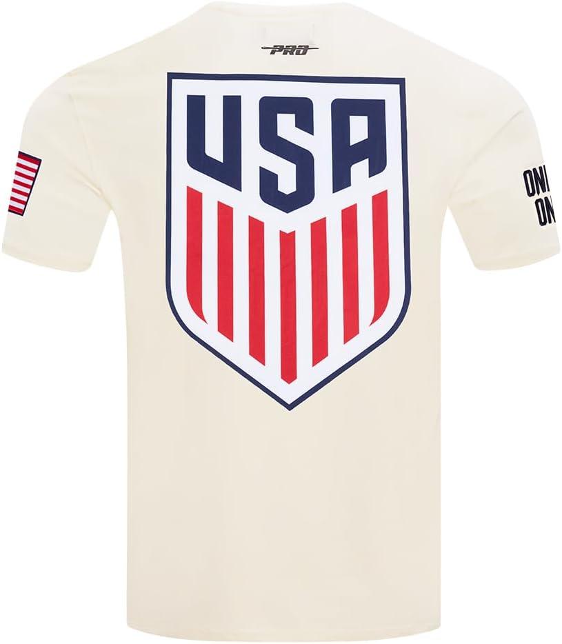 imagePro Standard Mens USSF US Soccer Classic Chenille SS TEE Eggshell S