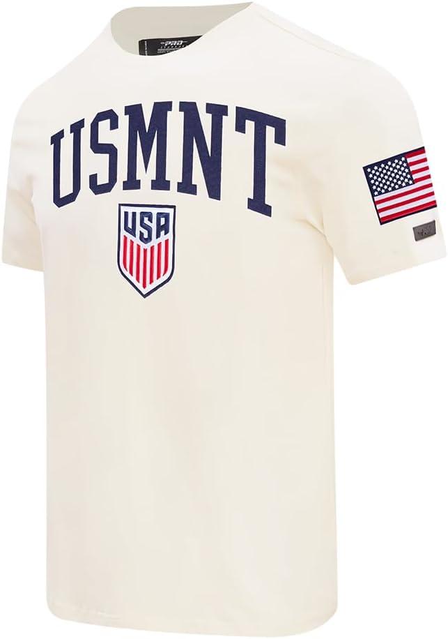 imagePro Standard Mens USSF US Soccer Classic Chenille SS TEE Eggshell S
