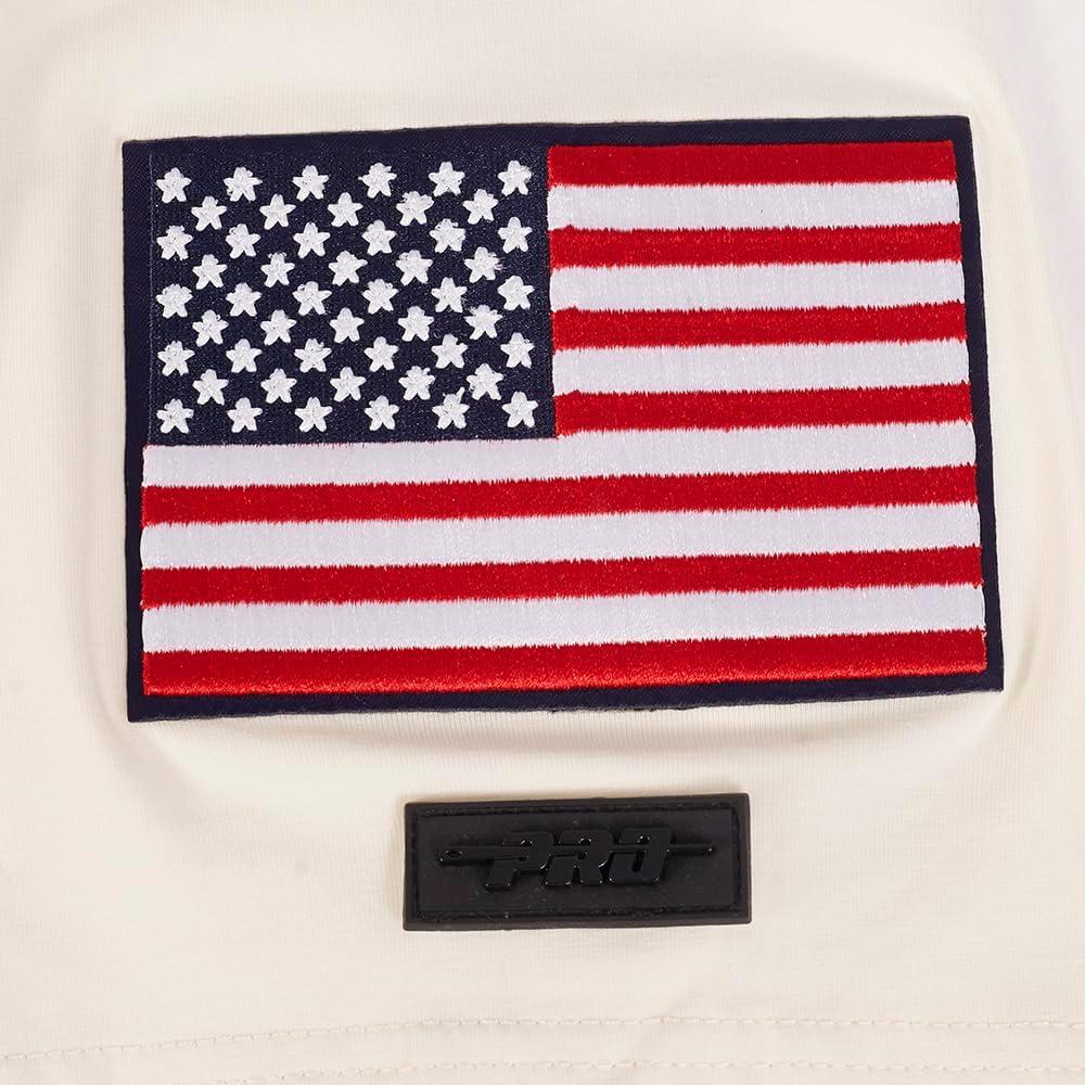 imagePro Standard Mens USSF US Soccer Classic Chenille SS TEE Eggshell S