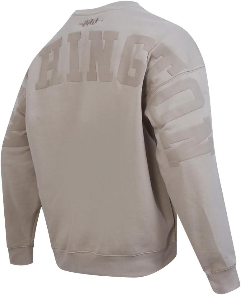 imagePro Standard NBA mens Mens Nba Wingspan Fleece Crewneck SweatshirtTaupe