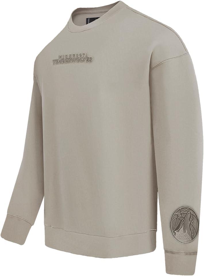 imagePro Standard NBA mens Mens Nba Wingspan Fleece Crewneck SweatshirtTaupe