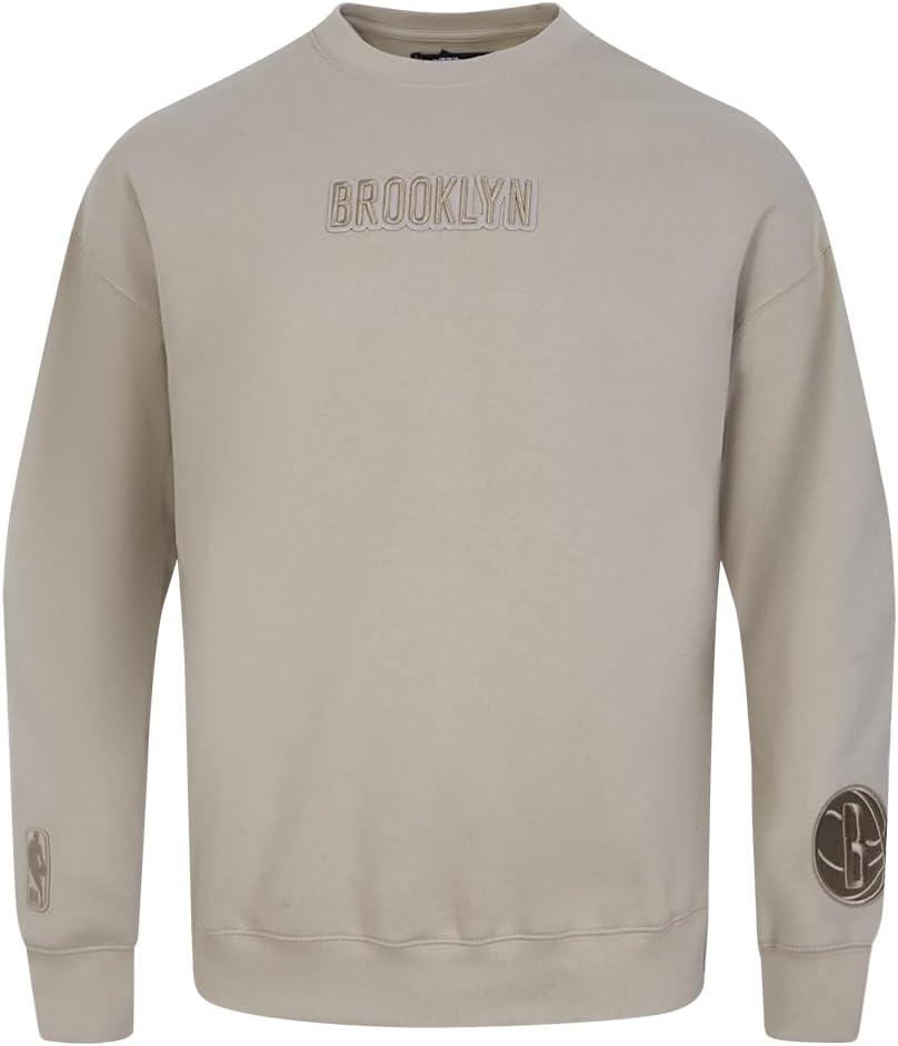 imagePro Standard NBA mens Mens Nba Wingspan Fleece Crewneck SweatshirtTaupe