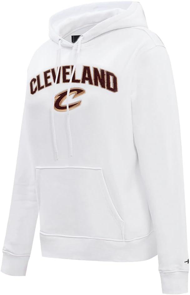 imagePro Standard NBA womens Womens Nba Classic Chenille Brushed Back French Terry Pull Over HoodieWhite