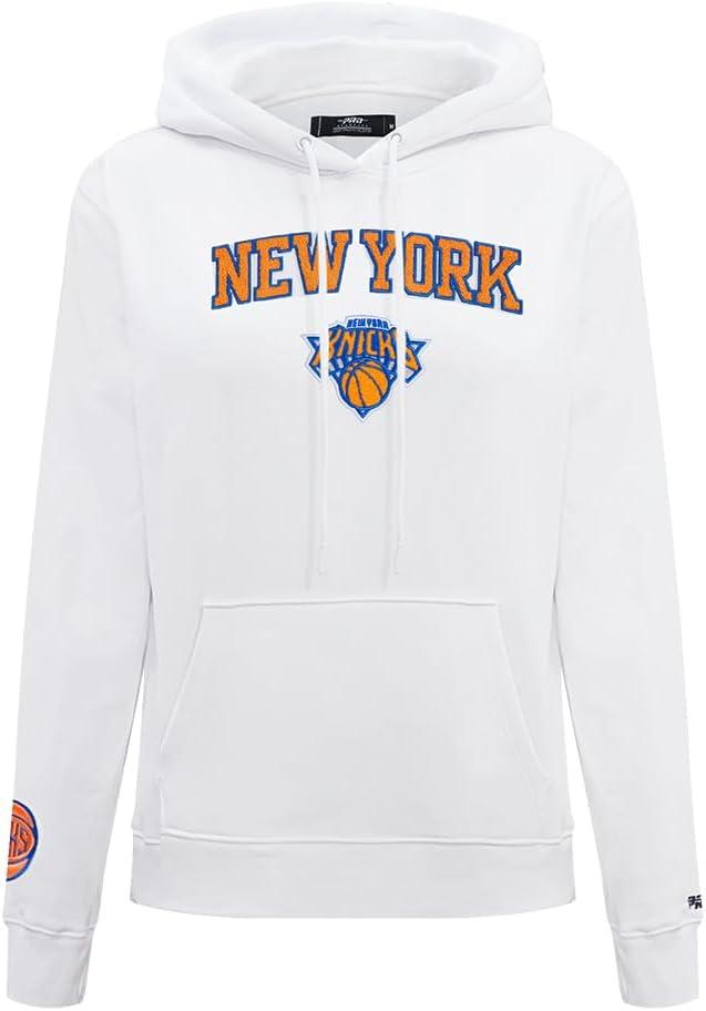 imagePro Standard NBA womens Womens Nba Classic Chenille Brushed Back French Terry Pull Over HoodieWhite