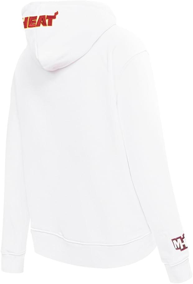 imagePro Standard NBA womens Womens Nba Classic Chenille Brushed Back French Terry Pull Over HoodieWhite