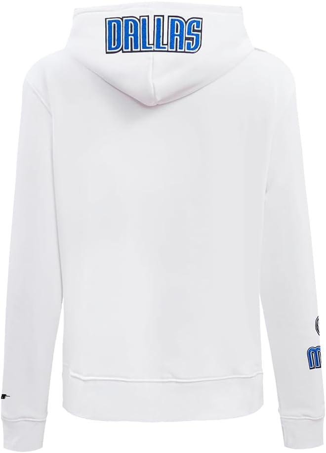 imagePro Standard NBA womens Womens Nba Classic Chenille Brushed Back French Terry Pull Over HoodieWhite