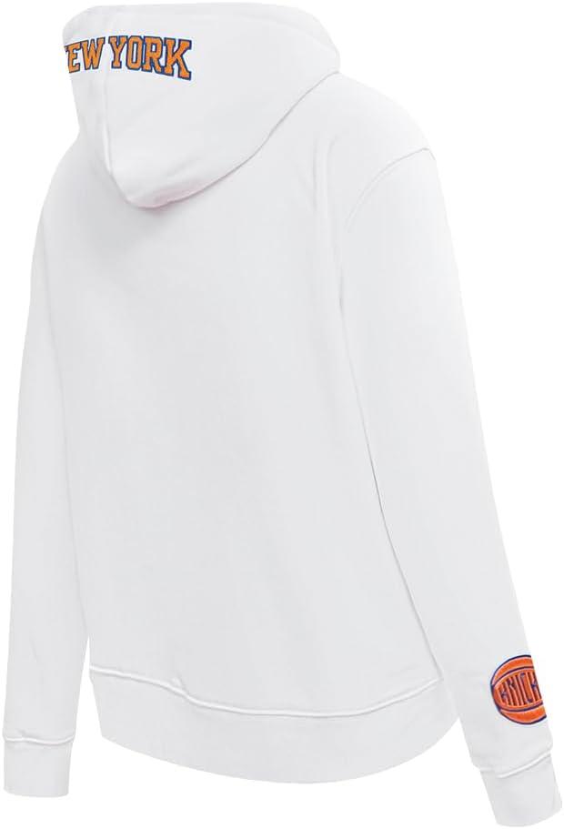 imagePro Standard NBA womens Womens Nba Classic Chenille Brushed Back French Terry Pull Over HoodieWhite