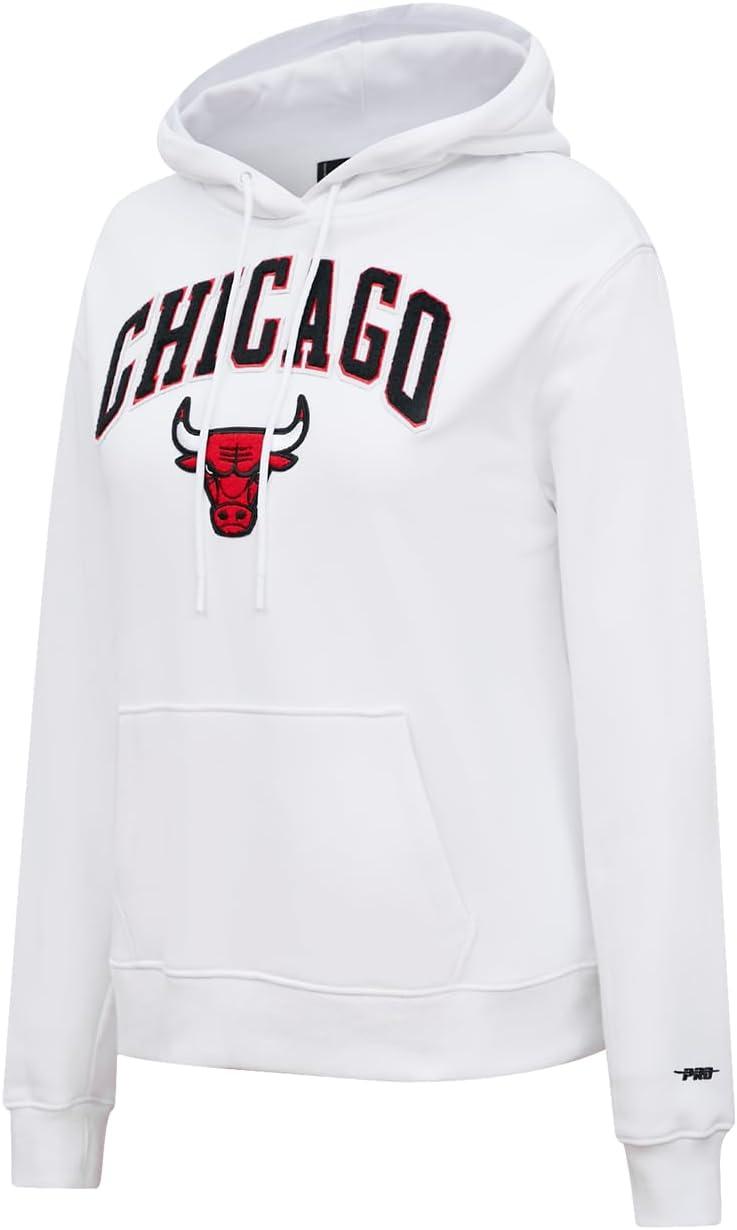 imagePro Standard NBA womens Womens Nba Classic Chenille Brushed Back French Terry Pull Over HoodieWhite