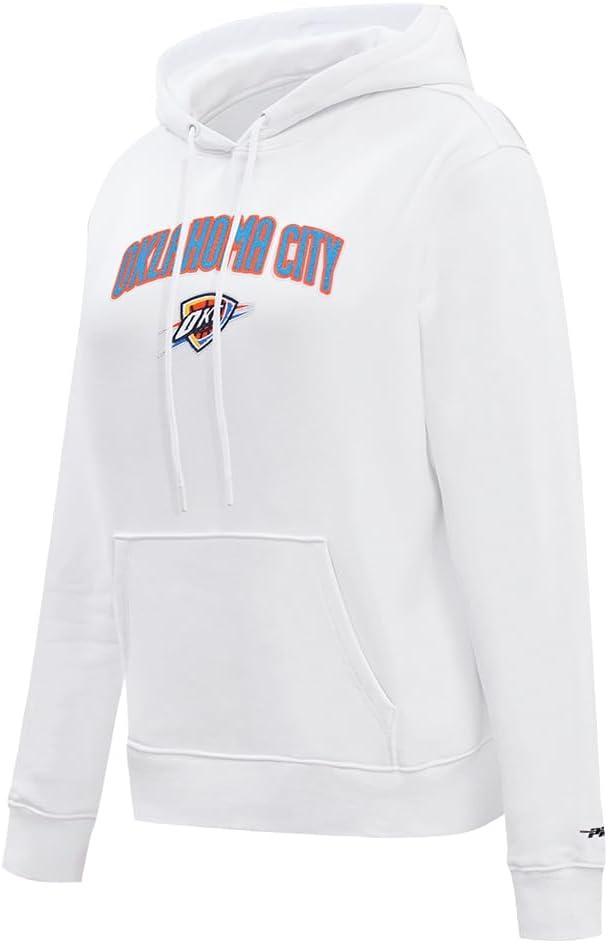 imagePro Standard NBA womens Womens Nba Classic Chenille Brushed Back French Terry Pull Over HoodieWhite