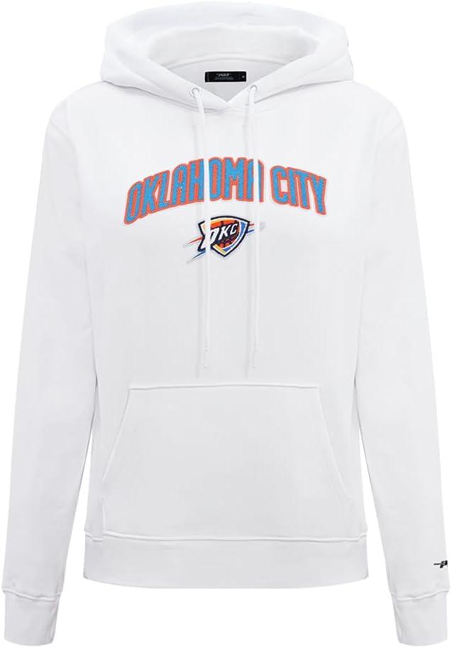 imagePro Standard NBA womens Womens Nba Classic Chenille Brushed Back French Terry Pull Over HoodieWhite