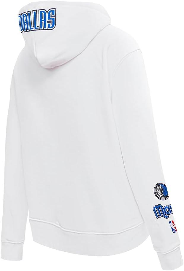 imagePro Standard NBA womens Womens Nba Classic Chenille Brushed Back French Terry Pull Over HoodieWhite