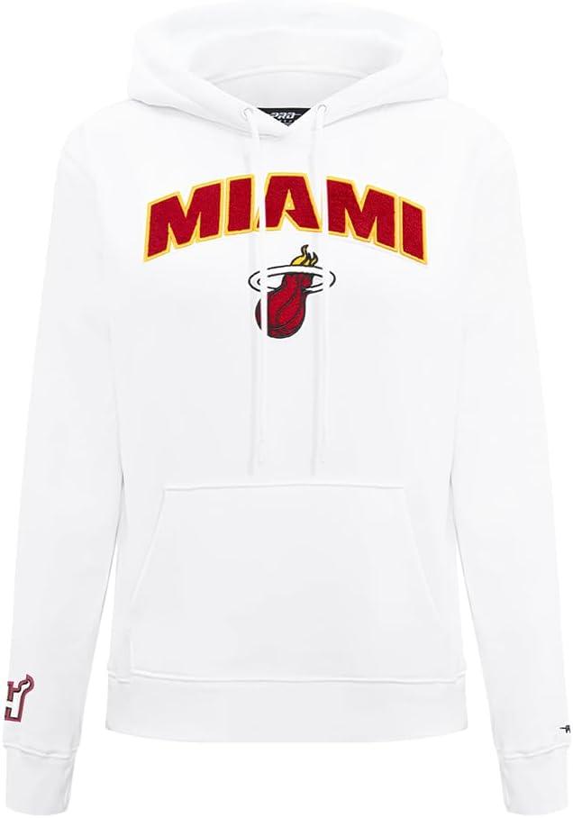 imagePro Standard NBA womens Womens Nba Classic Chenille Brushed Back French Terry Pull Over HoodieWhite