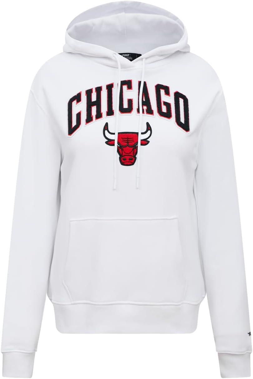 imagePro Standard NBA womens Womens Nba Classic Chenille Brushed Back French Terry Pull Over HoodieWhite