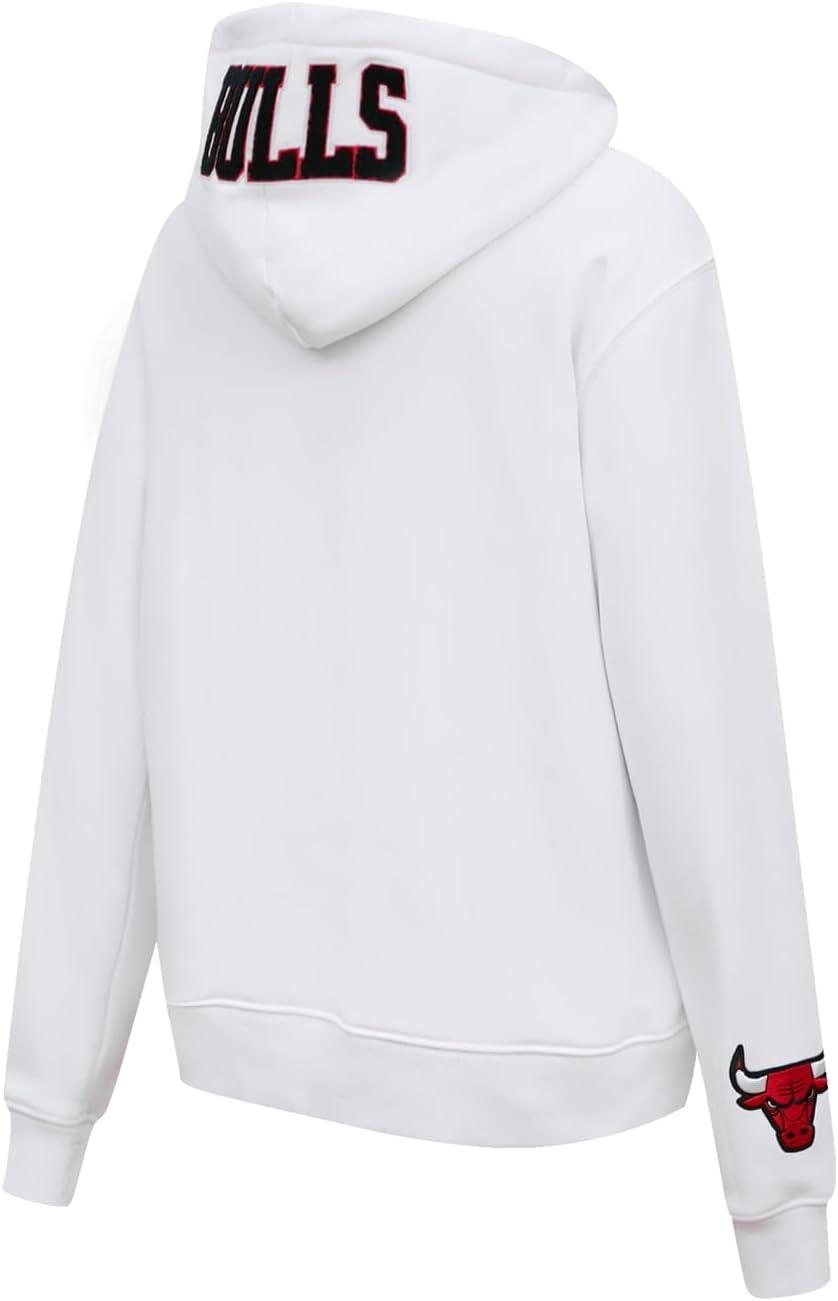 imagePro Standard NBA womens Womens Nba Classic Chenille Brushed Back French Terry Pull Over HoodieWhite