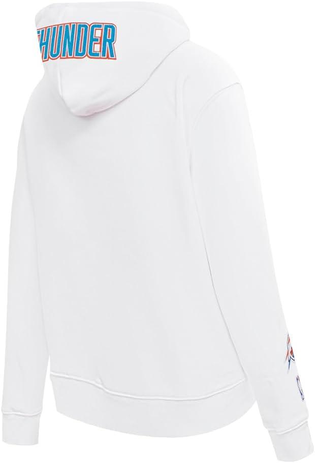imagePro Standard NBA womens Womens Nba Classic Chenille Brushed Back French Terry Pull Over HoodieWhite