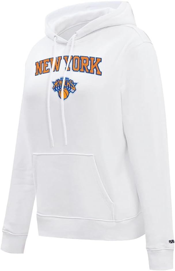 imagePro Standard NBA womens Womens Nba Classic Chenille Brushed Back French Terry Pull Over HoodieWhite