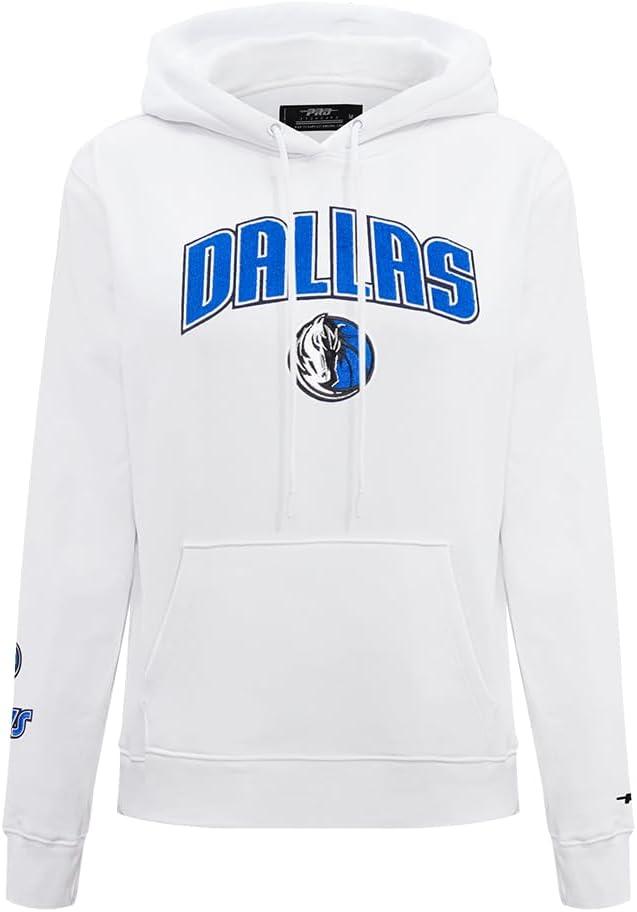 imagePro Standard NBA womens Womens Nba Classic Chenille Brushed Back French Terry Pull Over HoodieWhite