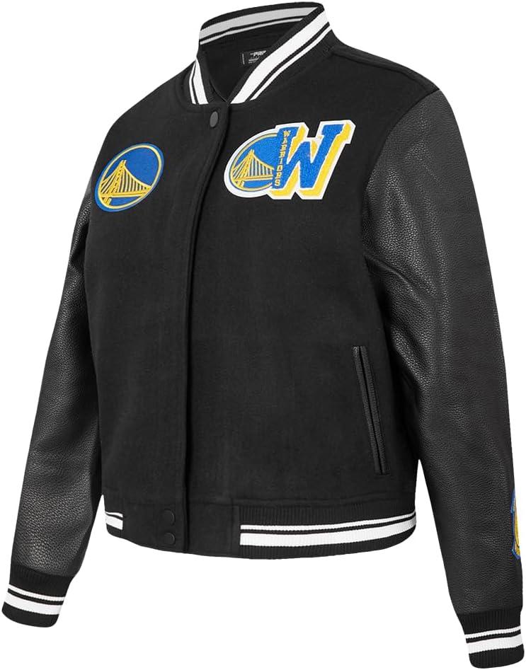 imagePro Standard NBA womens Womens Nba Mash Up Wool Varsity JacketBlack