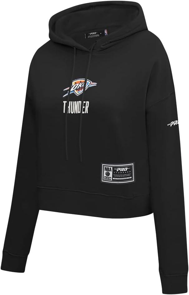 imagePro Standard NBA womens Womens Nba Modern Originals Brushed Back French Terry Cropped Pullover HoodieBlack