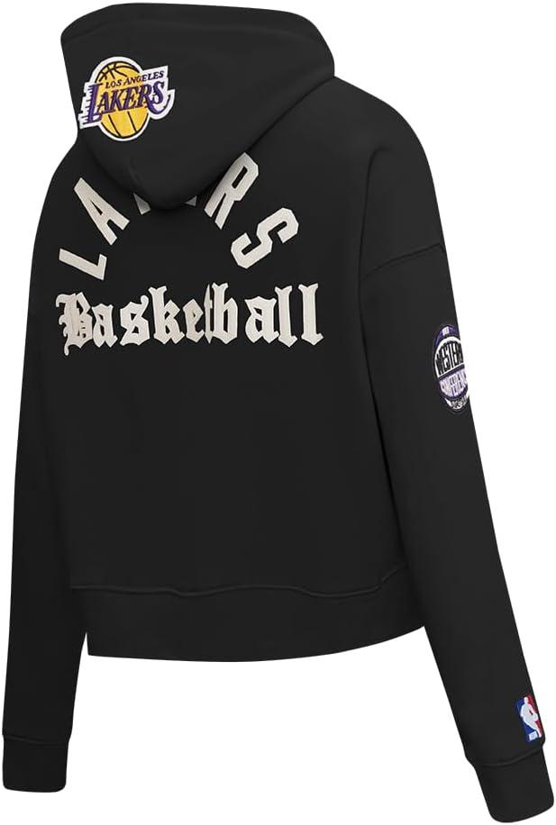 imagePro Standard NBA womens Womens Nba Modern Originals Brushed Back French Terry Cropped Pullover HoodieBlack