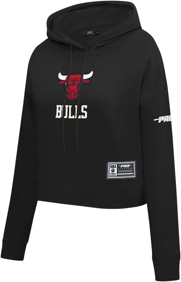 imagePro Standard NBA womens Womens Nba Modern Originals Brushed Back French Terry Cropped Pullover HoodieBlack