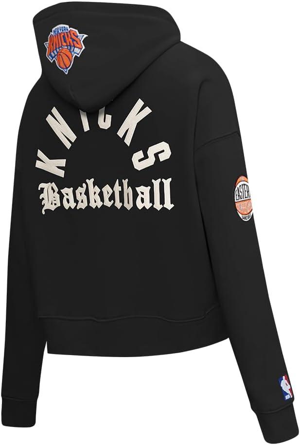 imagePro Standard NBA womens Womens Nba Modern Originals Brushed Back French Terry Cropped Pullover HoodieBlack