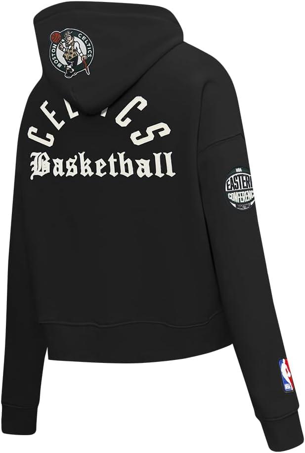 imagePro Standard NBA womens Womens Nba Modern Originals Brushed Back French Terry Cropped Pullover HoodieBlack