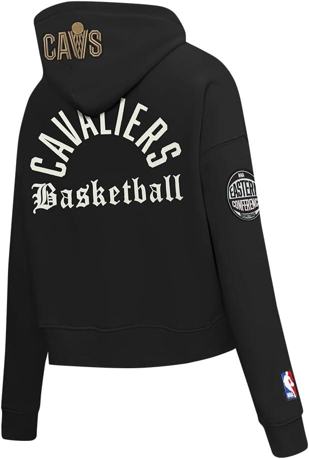 imagePro Standard NBA womens Womens Nba Modern Originals Brushed Back French Terry Cropped Pullover HoodieBlack