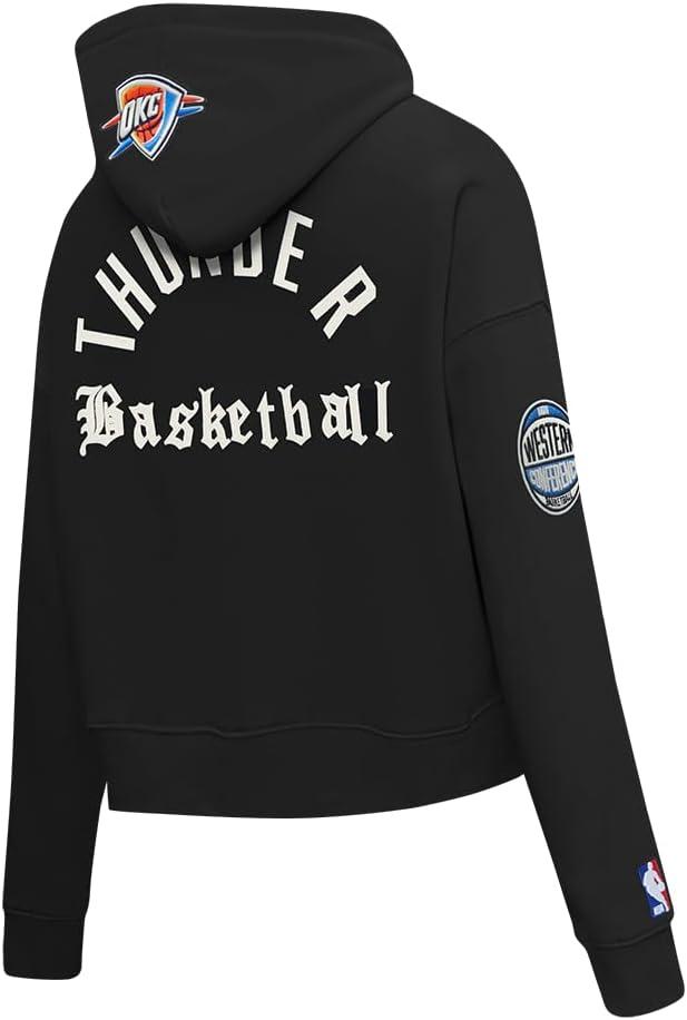 imagePro Standard NBA womens Womens Nba Modern Originals Brushed Back French Terry Cropped Pullover HoodieBlack