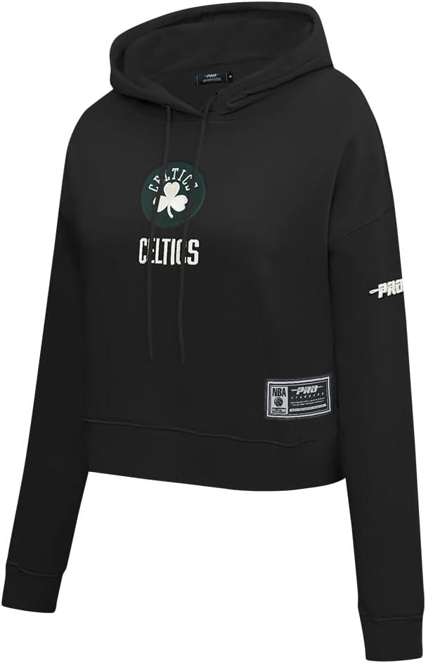 imagePro Standard NBA womens Womens Nba Modern Originals Brushed Back French Terry Cropped Pullover HoodieBlack