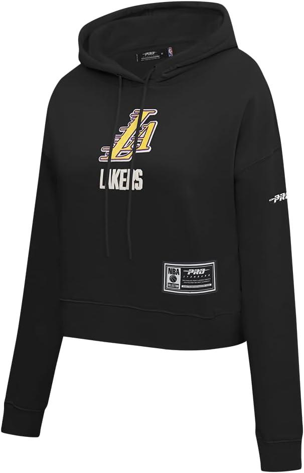 imagePro Standard NBA womens Womens Nba Modern Originals Brushed Back French Terry Cropped Pullover HoodieBlack