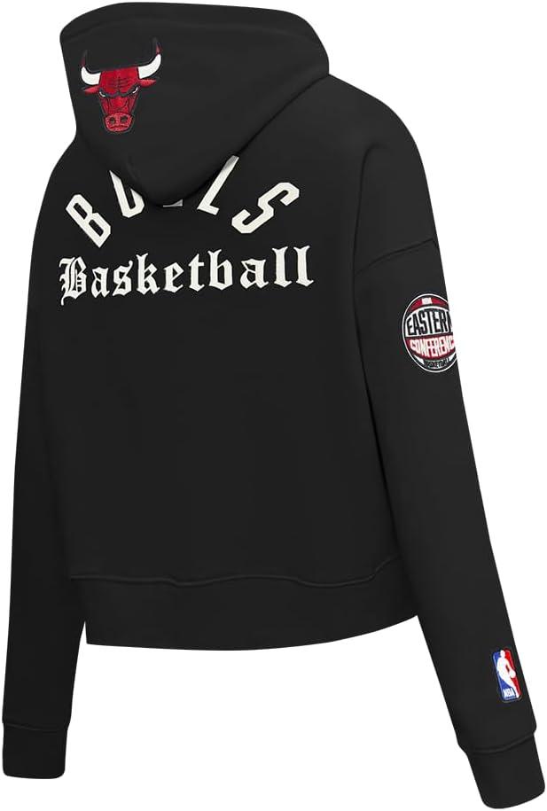 imagePro Standard NBA womens Womens Nba Modern Originals Brushed Back French Terry Cropped Pullover HoodieBlack