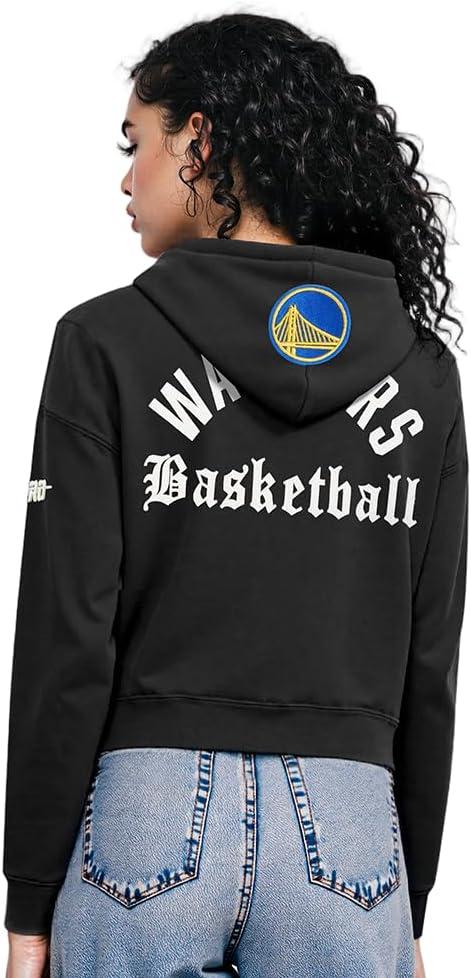 imagePro Standard NBA womens Womens Nba Modern Originals Brushed Back French Terry Cropped Pullover HoodieBlack