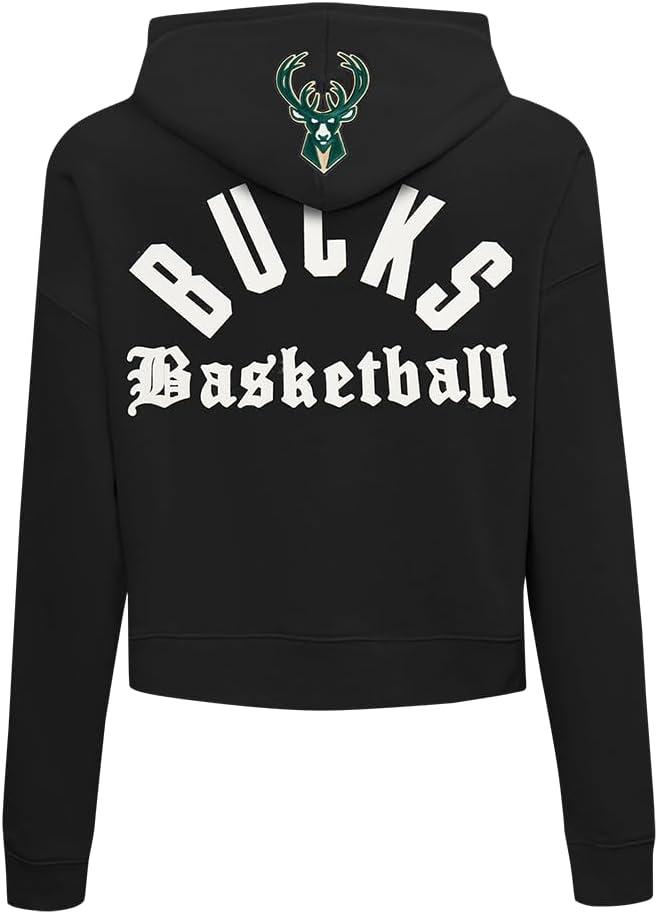 imagePro Standard NBA womens Womens Nba Modern Originals Brushed Back French Terry Cropped Pullover HoodieBlack