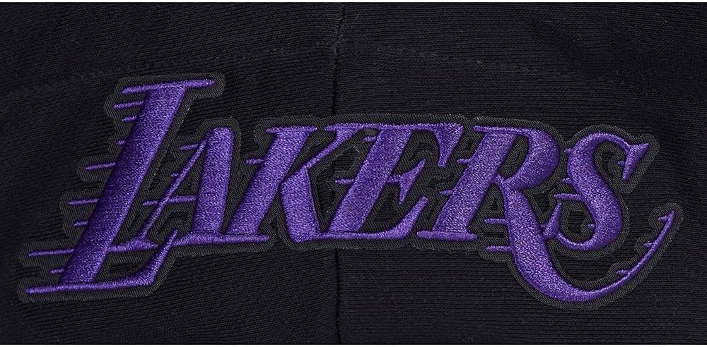 imagePro Standard NBA womens Womens Nba Old English Brushed Back French Terry Cropped Pullover HoodieBlack