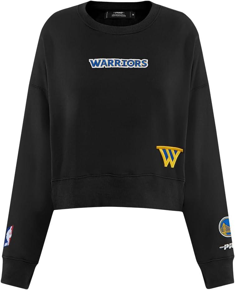 imagePro Standard NBA womens Womens Nba Wingspan Brushed Back French Terry Crewneck SweatshirtBlack