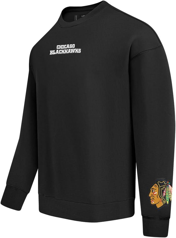 imagePro Standard NHL mens Mens Nhl Wingspan Fleece Crewneck SweatshirtBlack