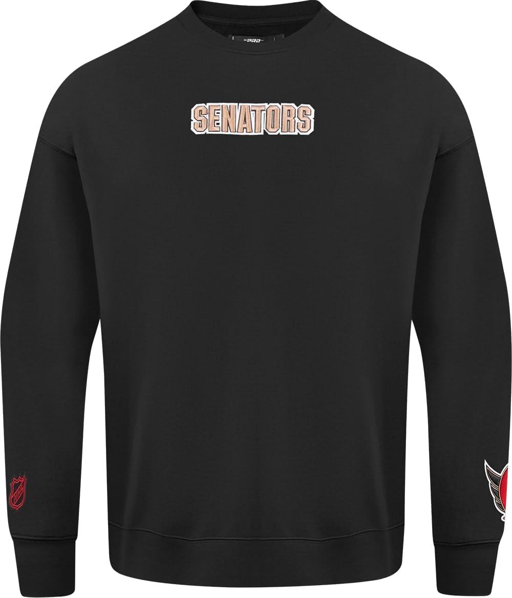 imagePro Standard NHL mens Mens Nhl Wingspan Fleece Crewneck SweatshirtBlack