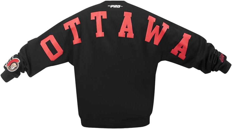 imagePro Standard NHL mens Mens Nhl Wingspan Fleece Crewneck SweatshirtBlack
