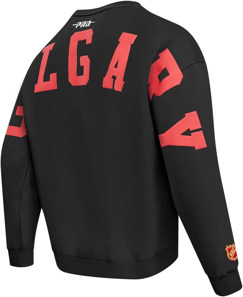imagePro Standard NHL mens Mens Nhl Wingspan Fleece Crewneck SweatshirtBlack