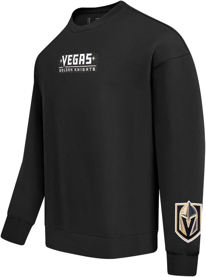imagePro Standard NHL mens Mens Nhl Wingspan Fleece Crewneck SweatshirtBlack