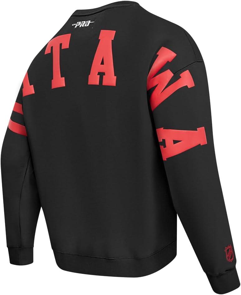 imagePro Standard NHL mens Mens Nhl Wingspan Fleece Crewneck SweatshirtBlack