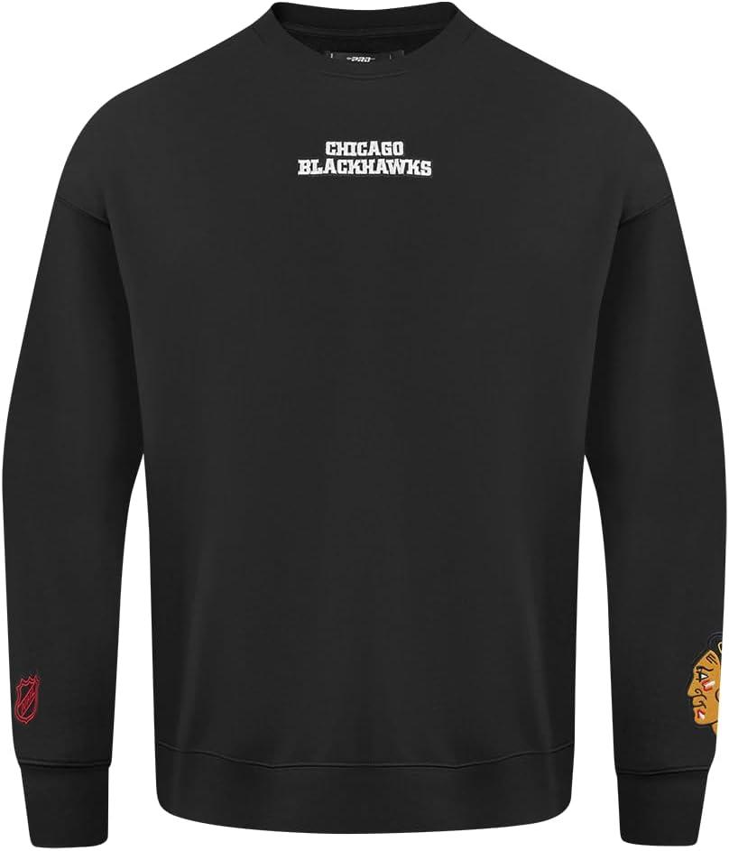 imagePro Standard NHL mens Mens Nhl Wingspan Fleece Crewneck SweatshirtBlack