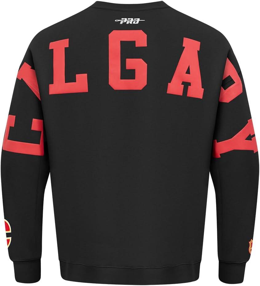 imagePro Standard NHL mens Mens Nhl Wingspan Fleece Crewneck SweatshirtBlack
